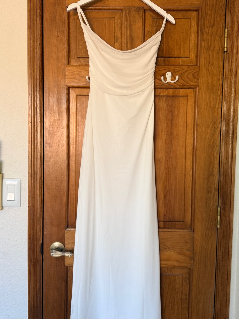 Nadine Lace-Up Back Maxi Dress - White - Picture 5 of 6